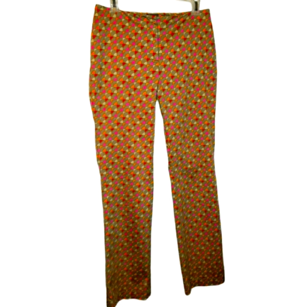 Vintage 1960 style tri color straight leg slacks